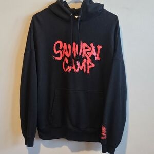 NWOT United Athle Samurai Camp Big Silhouette Hoodie Sweatshirt - Size Medium